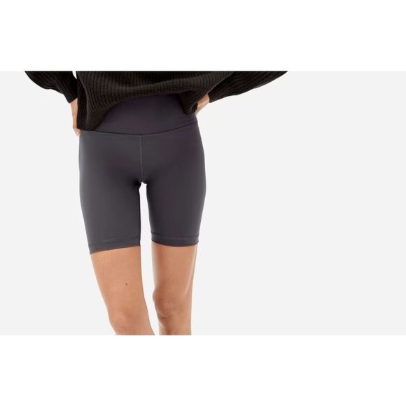 Everlane Womens The Perform Bike Short High Waist Sweat-Wicking Gray XS - Picture 1 of 5